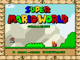 Super Mario World Challenge Title Screen